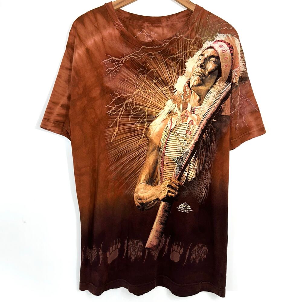 The Mountain ‘No More Talk’ 2009 Native American Indian Chief Ernie Cselko Shirt